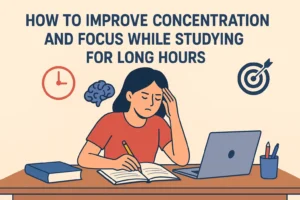 how to improve concentration and focus while studying