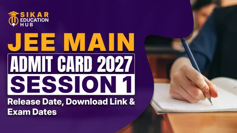 JEE Main Admit Card 2027 (Session 1)