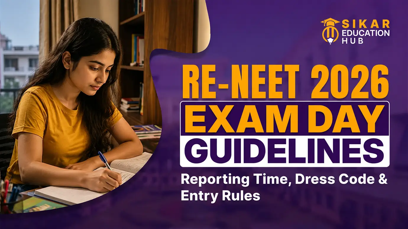 Re-NEET 2026 Exam Day Guidelines
