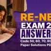 Re NEET Exam 2026 Answer Key