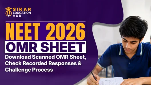 NEET 2026 OMR Sheet Out: Download PDF, Recorded Responses, Challenge Process & Expected Score